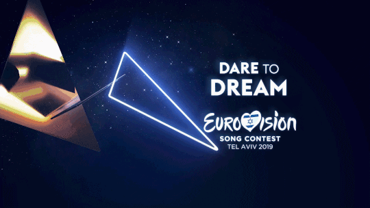 Logotipo de Eurovisión 2019 en movimiento