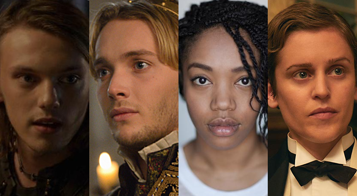 Jamie Campbell Bower, Toby Regbo, Naomi Ackie y Denise Gough