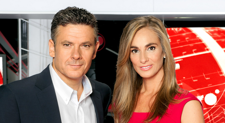 Marta Reyero y Roberto Arce en 'Noticias Cuatro'