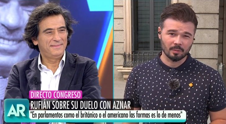 Arcadi Espada y Gabriel Rufián en 'El Programa de Ana Rosa'