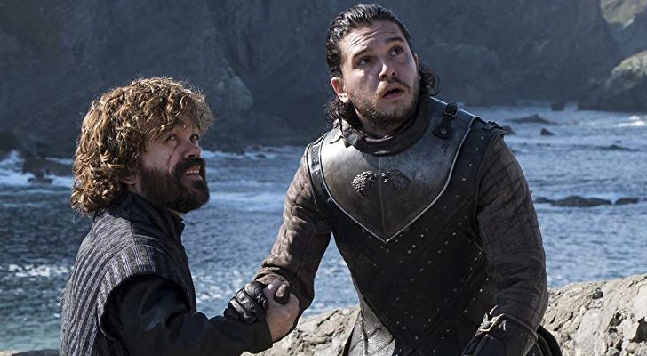 Peter Dinklage y Kit Harington en &#39;Juego de Tronos&#39;