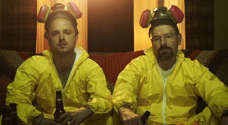 Aaron Paul y Bryan Cranston en una imagen promocional de 'Breaking Bad'