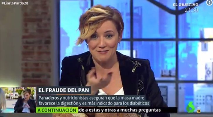 Cristina Pardo con la boca llena en 'Liarla Pardo'