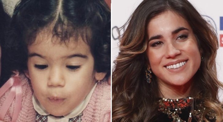 Julia ('OT 2018') de niña y en la actualidad