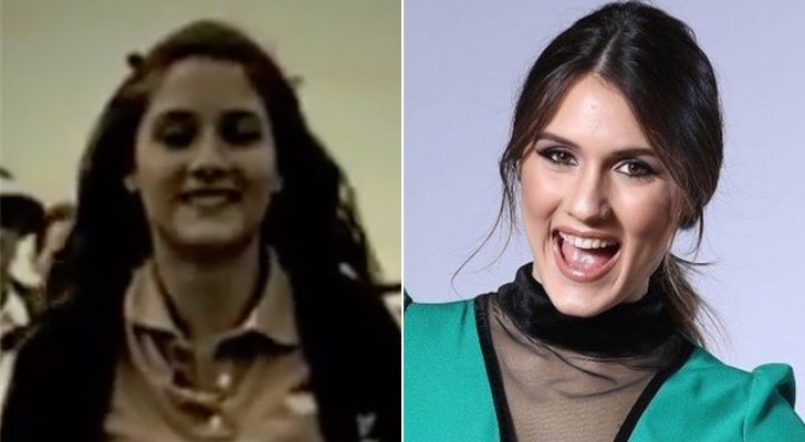 Sabela ('OT 2018') de niña y en la actualidad