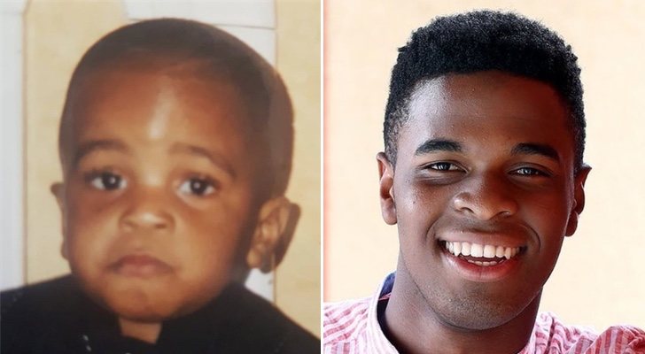 Famous ('OT 2018') de niño y en la actualidad