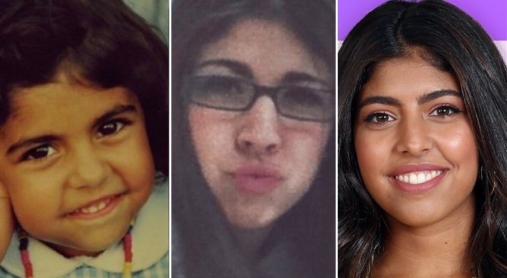 África ('OT 2018') de niña, adolescente y en la actualidad