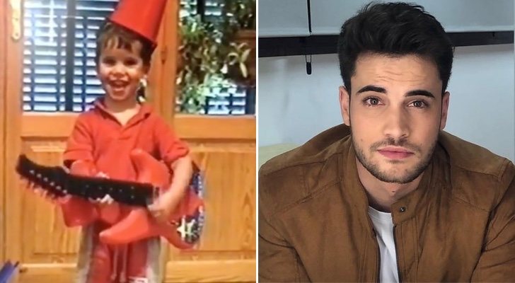 Joan Garrido ('OT 2018') de niño y en la actualidad