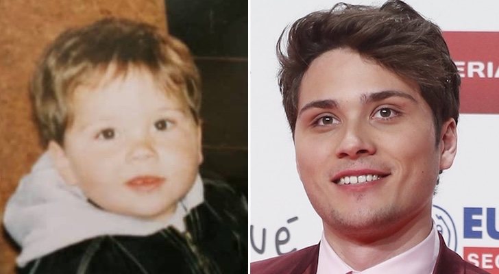 Damion ('OT 2018') de niño y en la actualidad