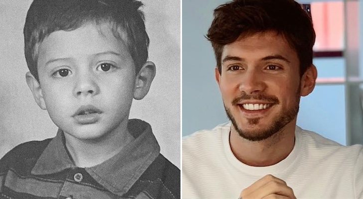 Carlos Right ('OT 2018') de niño y en la actualidad