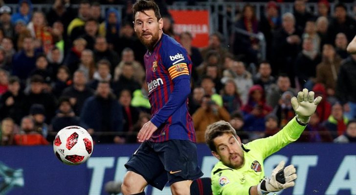 El partido Barcelona-Levante