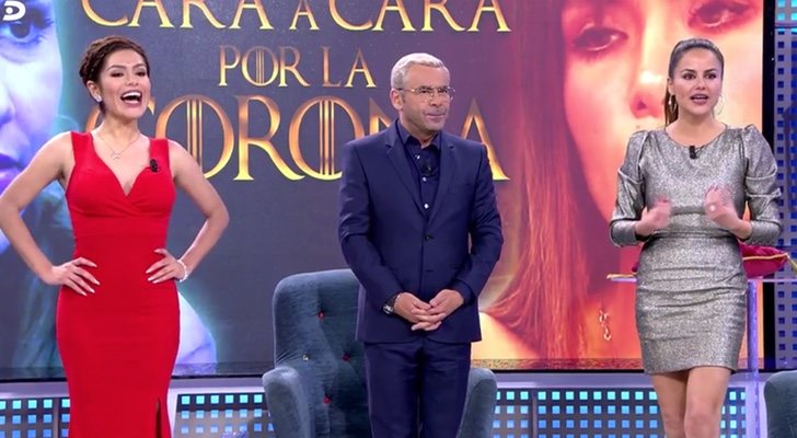 Miriam Saavedra, Jorge Javier Vázquez y Mónica Hoyos en 'Sábado deluxe'