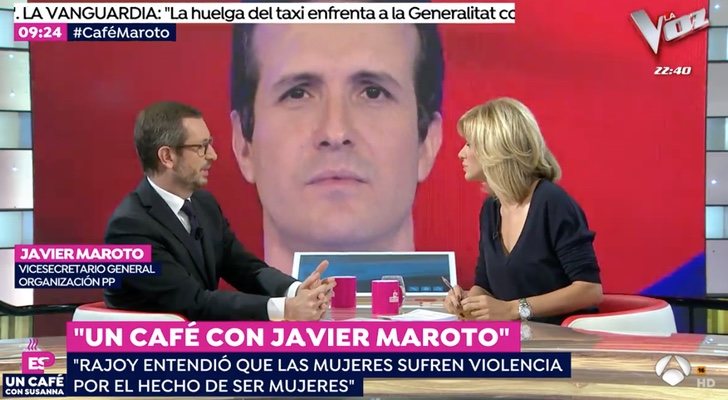 Javier Maroto ante Susanna Griso en 'Espejo público'