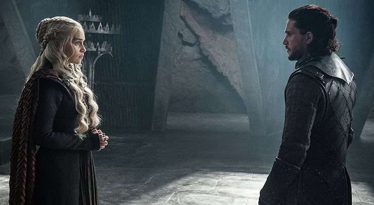 Emilia Clarke y Kit Harington como Daenerys y Jon de 'Juego de Tronos'