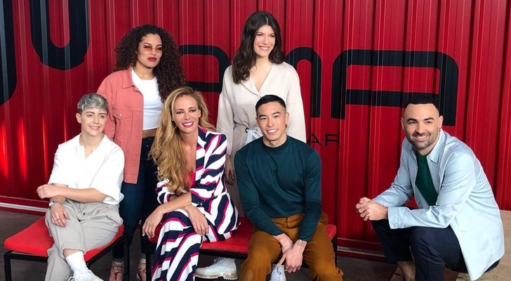 Paula Vázquez junto a los profesores de &#39;Fama a bailar&#39;