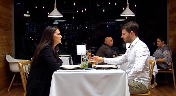 Gabriel y Ana en su cita en &#39;First Dates&#39;