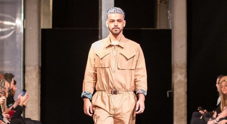 Agoney, modelo en el desfile de Eduardo Navarrete