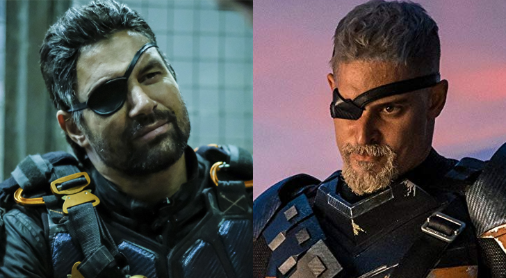 Manu Bennett ('Arrow') y Joe Manganiello ("Liga de la Justicia") como Deathstroke