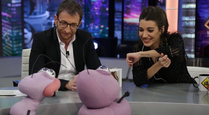 Pablo Motos y Ana Guerra en 'El hormiguero'
