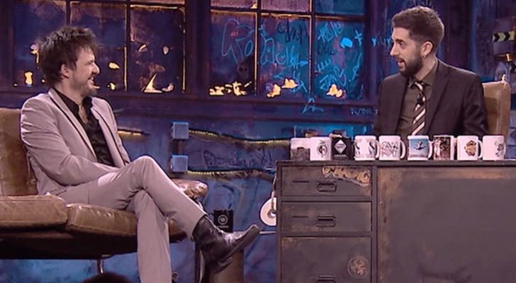 Broncano entrevistando a Coque Malla en &#39;La Resistencia&#39;