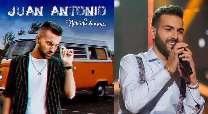 A la izquierda, el single de Juan Antonio. A la derecha, su paso por 'OT 2017'