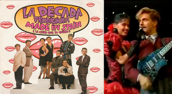 La Década Prodigiosa canta "La chica que yo quiero (Made In Spain)" En Eurovisión 1988 representando a España