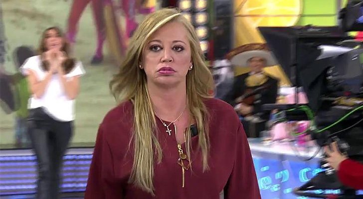 Belén Esteban, abandonando el plató de &#39;Sálvame&#39;