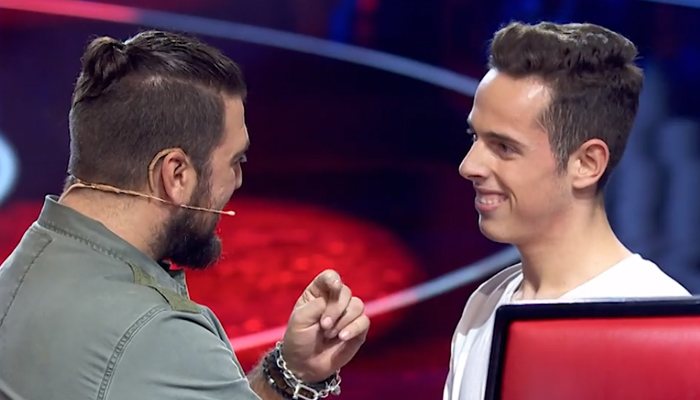 Antonio Orozco y Edu Sánchez en 'La Voz'