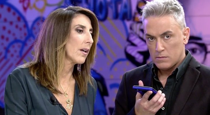 Paz Padilla y Kiko Hernández en 'Sálvame'