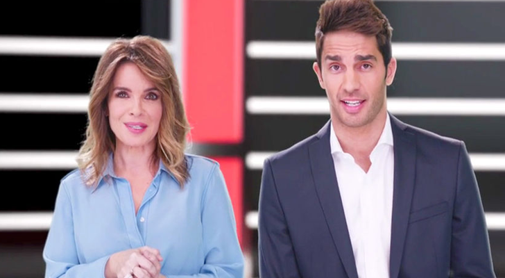 Carme Chaparro y Santi Burgoa, presentadores de 'Cuatro al día'