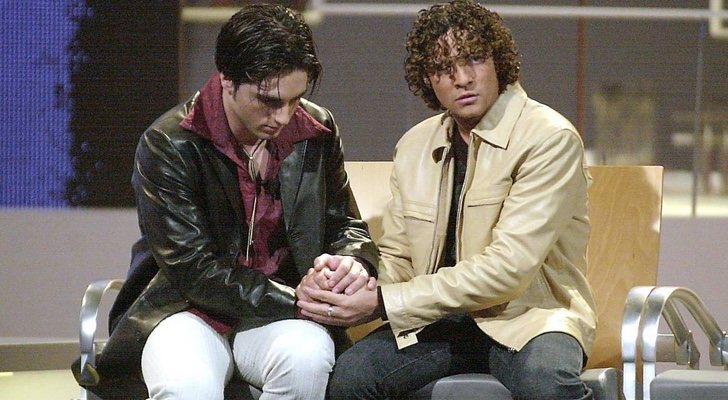 Bisbal y Bustamante en la primera edición de 'Operación Triunfo'