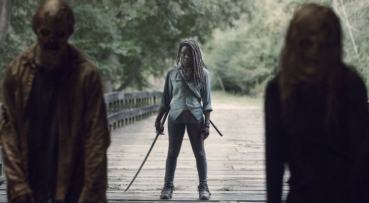 Michonne en la temporada 9 de 'The Walking dead'