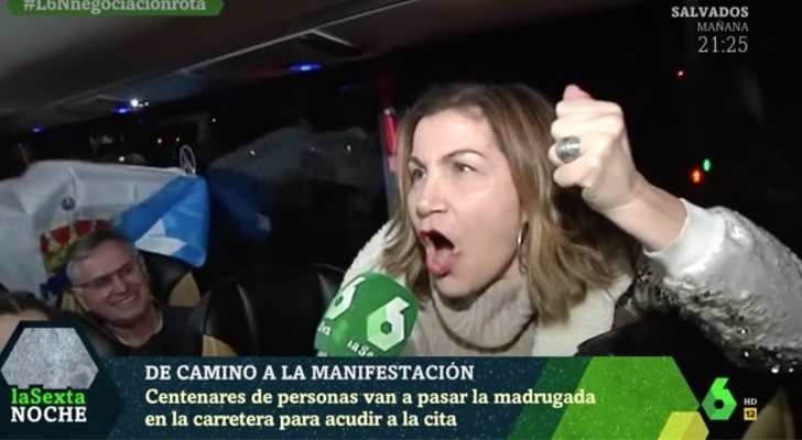 Militante del PP hablando en &#39;La Sexta Noche&#39;