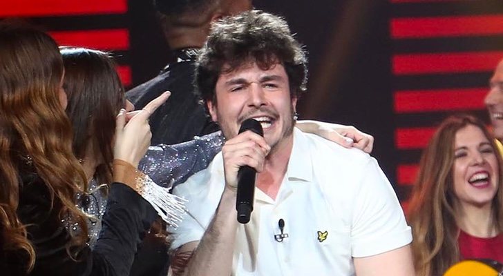 Miki en la gala de elección del representante de Eurovisión 2019