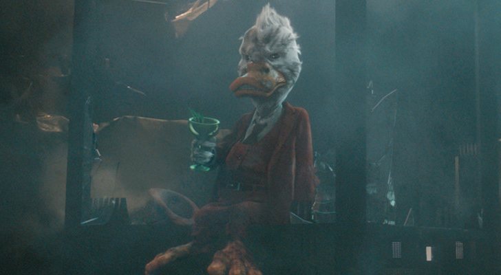 Howard el pato en la película 'Guardianes de la galaxia'