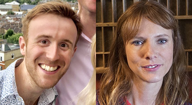 John Heffernan y Dolly Wells