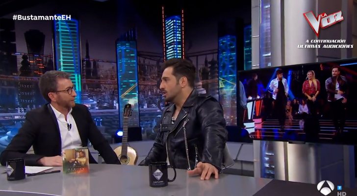 Pablo Motos y David Bustamante hablan de 'La Voz' en 'El hormiguero'