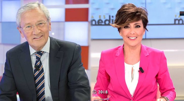 A la izquierda, Fernando Ónega; a la derecha, Sonsoles Ónega