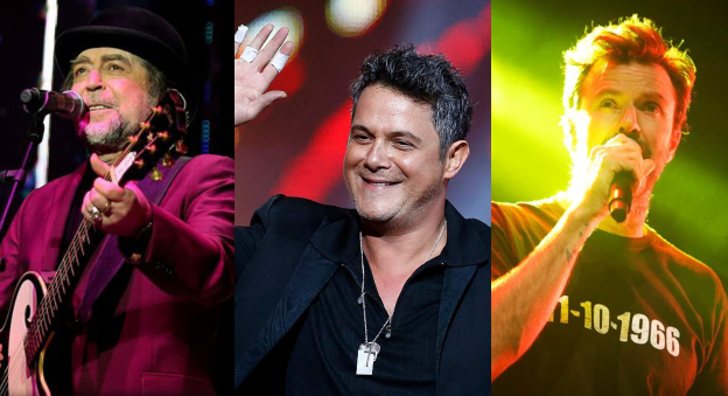 Joaquín Sabina, Alejandro Sanz y Pau Donés