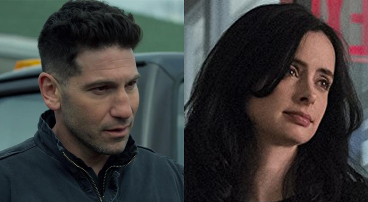 Jon Bernthal en 'The Punisher' y Krysten Ritter en 'Jessica Jones'