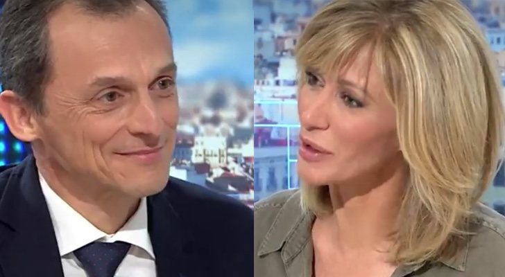 Pedro Duque y Susanna Griso en 'Espejo público'