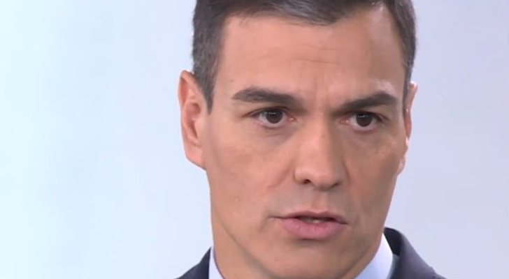 Pedro Sánchez, en el anuncio del adelanto electoral