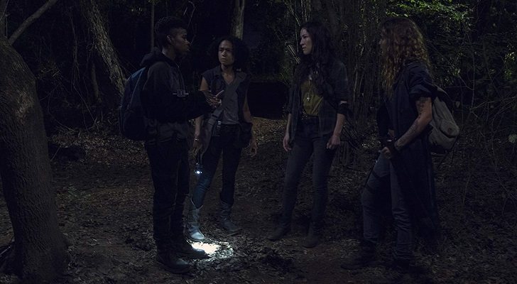 Kelly, Connie, Yumiko y Magna en 'The Walking Dead'