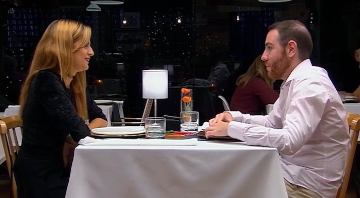 Azahara y Javier en su cita de 'First Dates'