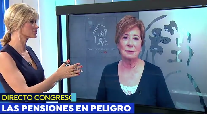 Susanna Griso y Celia Villalobos en 'Espejo público'