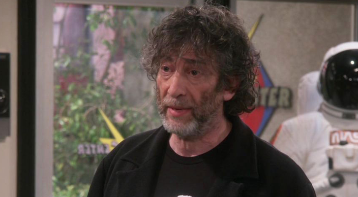 Neil Gaiman actuando en 'The Big Bang Theory'