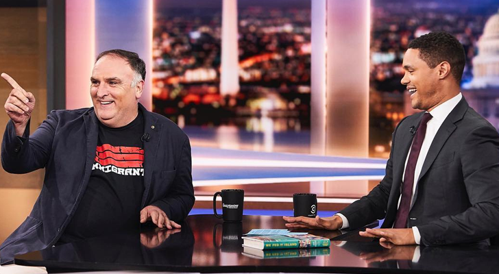 José Andrés junto a Trevor Noah