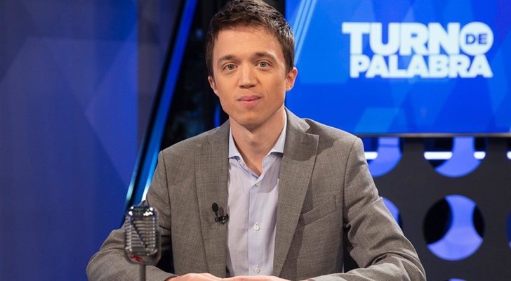 Íñigo Errejón en el estreno de 'Turno de palabra'