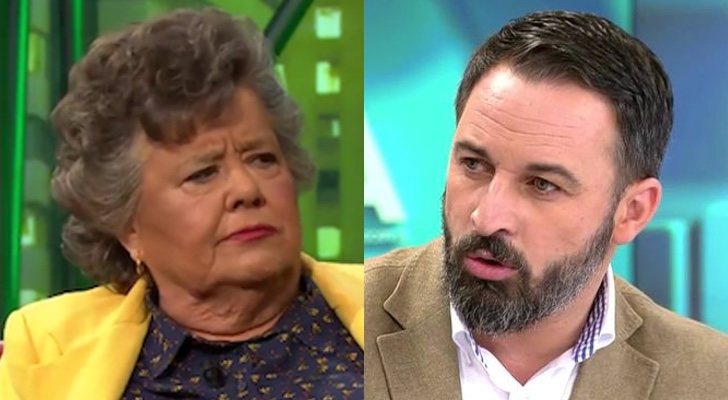 Cristina Almeida y Santiago Abascal