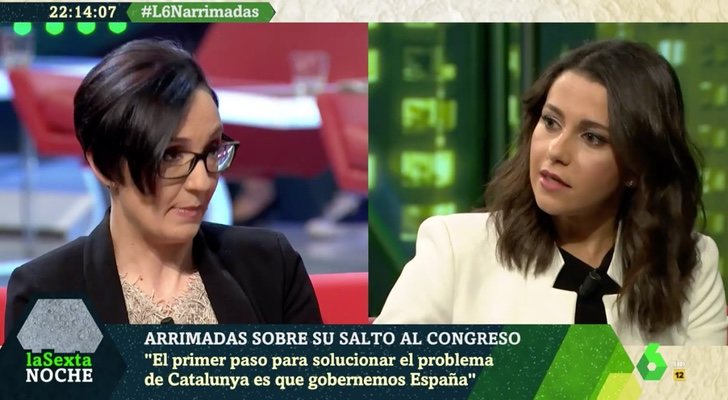 Ines Arrimadas y Gemma Robles en 'laSexta Noche'